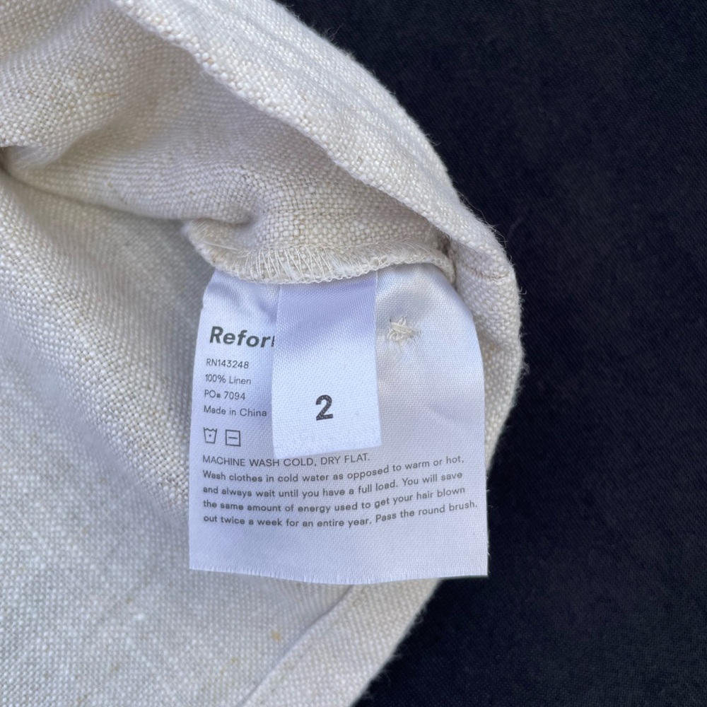 Reformation Cream Button-Front Skirt - Picture 5 of 5